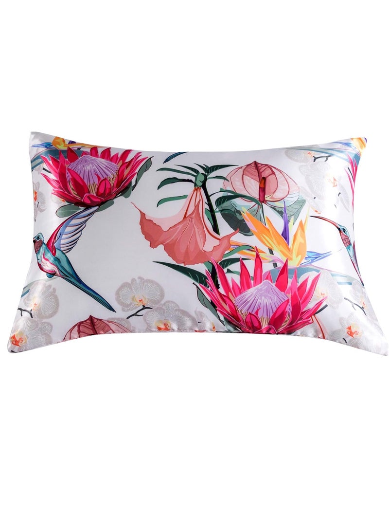 Bukela Satin Pillowcase for Hair and Skin, Silk Satin Pillowcase 2 Pack, Queen Size Pillow Cases Set of 2, Silk Pillow Cover with Envelope Closure  - Image 1