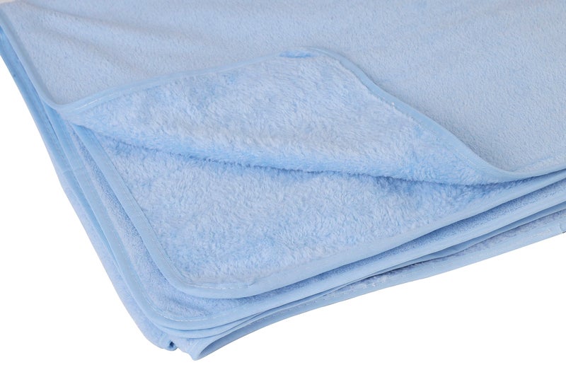 Glivary Microfiber 300 TC Large Bath Towels | (70X140) Extra Soft Plush & Quick Dry High Absorbency Large Size Towels For Bathing (Sky Blue) - Image 4