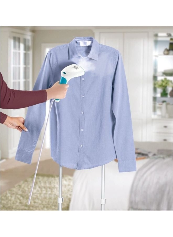 BLACK&DECKER Automatic Refill Hand Garment Steamer, 1200W, 700mL Water Tank, Lightweight & Easy to Use, Blue/White ( PGST120 ) - Image 3