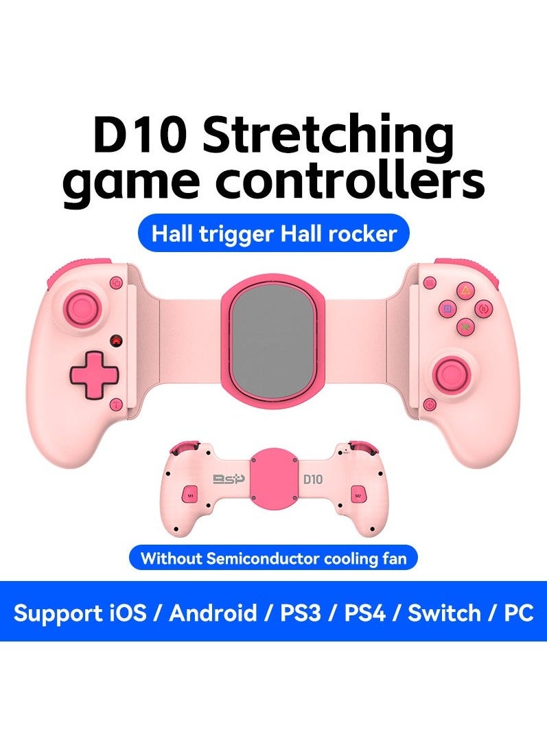 Generic D10 Extendable Gaming Controller Delta for PS4, Android, iOS, Tablets, Switch, Xbox Streaming Controller (Pink)  - Image 2