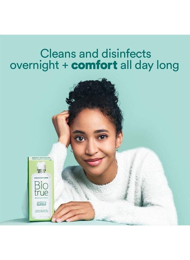 Biotrue Contact Lens Solution, Multi-Purpose Solution for Soft Contact Lenses, Lens Case Included, 2 FL OZ (Pack of 4) - Image 2