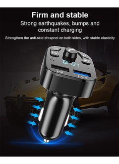 Mi VAZA Car Bluetooth Adapter - Car Charger - MP3 Music Player - Wireless Radio Adapter- FM Transmitter - Car Kit - Car Accessories - Support USB Disk, TF Card  - Image 3