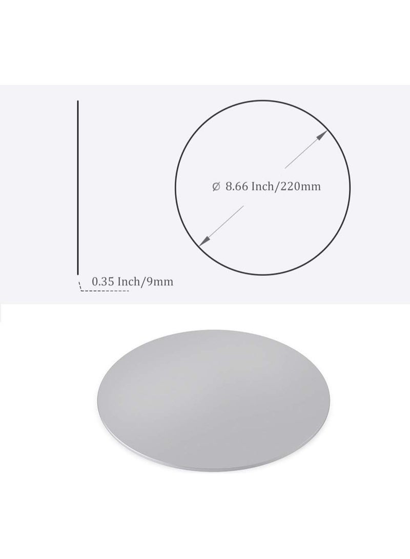 360 Rotation Monitor Swivel Base, Silver Aluminum Alloy Computer Screen Monitor Turntable Stand Flat Panel TV Rotating Swivel Base Mat for iMac,Laptop,Potted Plants,Arts & Crafts and More - Image 5