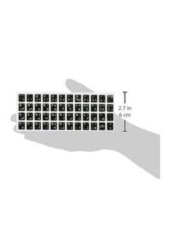Generic ملصقات لوحة المفاتيح (حروف عربية/انجليزية) لأجهزة الكمبيوتر المحمولة  - Image 2