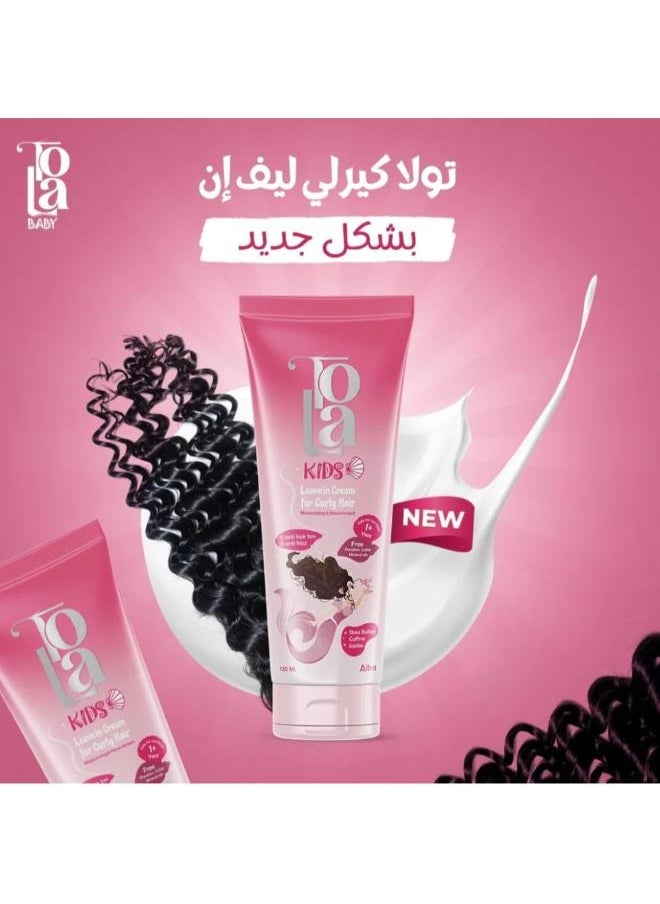 Tola - 2 Sets of Kids Leave In Cream for Curly Hair 240 ML - Image 1