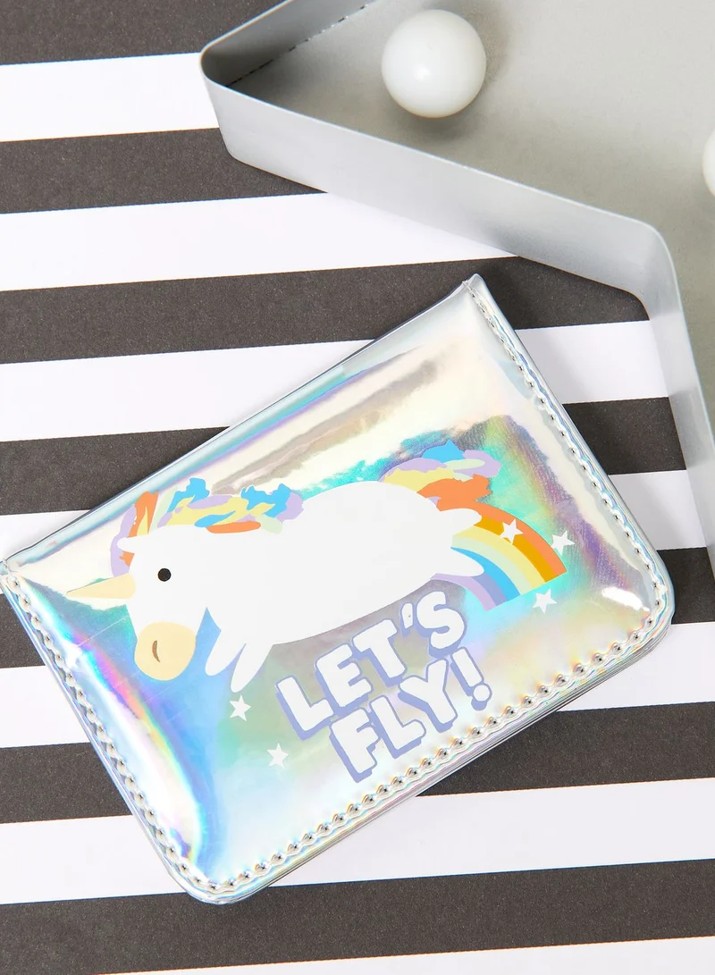 Half Moon Bay Jolly Awesome Unicorn Lets Fly Passport Holder