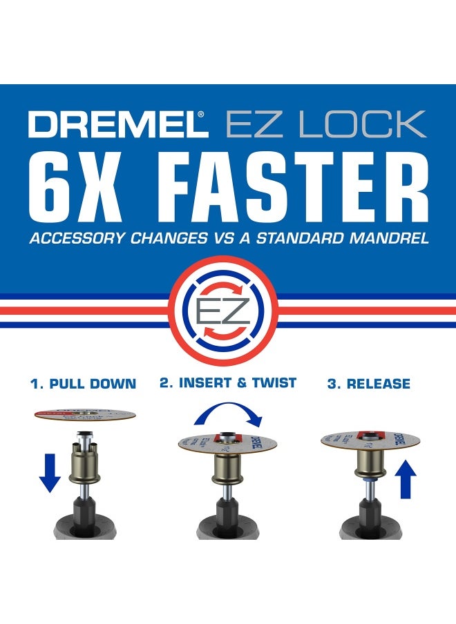 DREMEL Rotary Tool Accessory Kit 710 08 160 Accessories Ez Lock Technology 1 8 Inch Shank  - Image 3