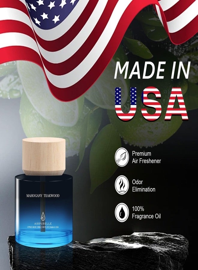 معطر جو للسيارة على شكل كوب - معطر جو طويل الأمد برائحة خشب الماهوجني وخشب الساج، سعة 50 مل، معطرات جو للرجال، صنع في الولايات المتحدة الأمريكية - Image 5