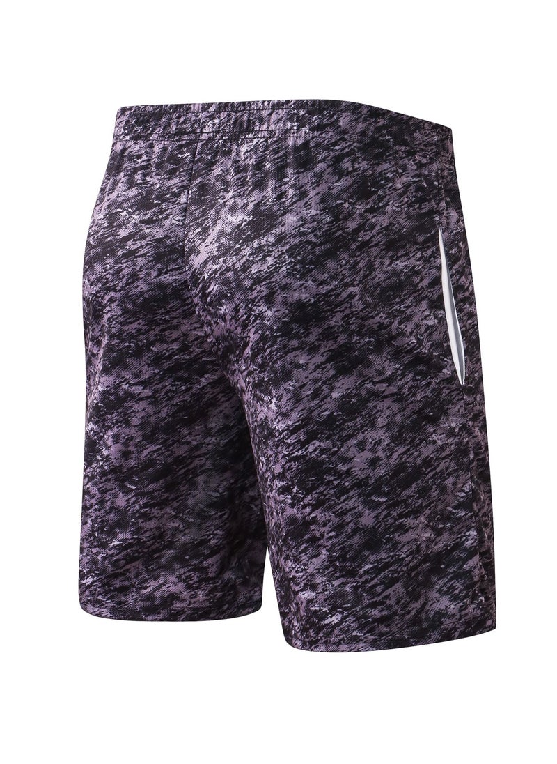 Loquat Men Quick Dry Breathable Elastic Shorts Black  - Image 2