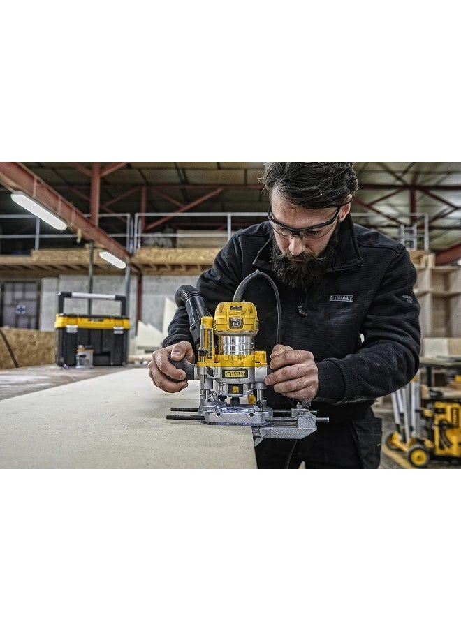 DEWALT - Dewalt D26204K-GB 6 and 8Mm Combination Plunge Fixed Base Router Trimmer - Image 1