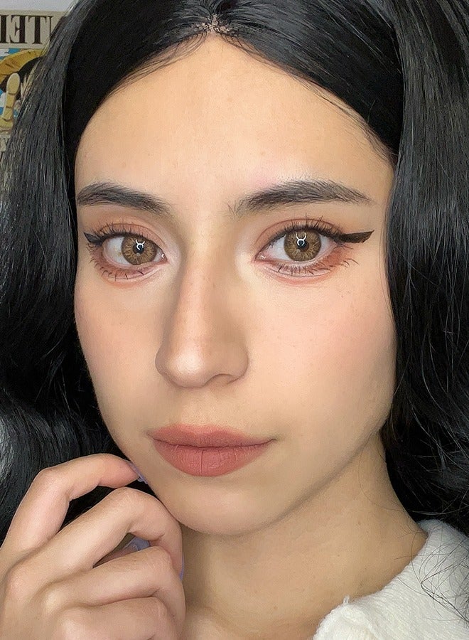 سيدة جديدة عدسات لاصقة ملونة بنية من فريش ليدي للاستخدام السنوي - Image 3