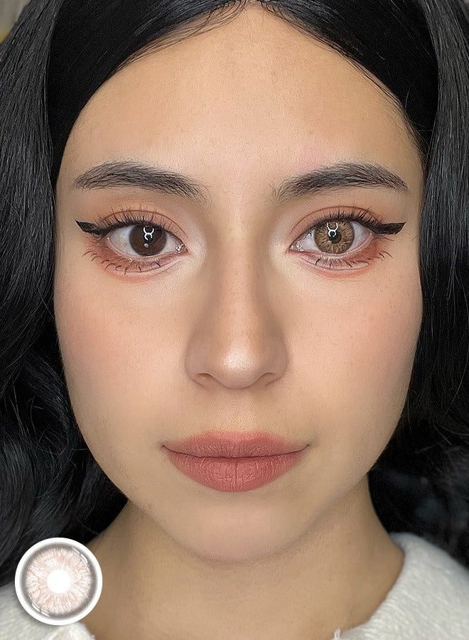 سيدة جديدة عدسات لاصقة ملونة بنية من فريش ليدي للاستخدام السنوي - Image 4