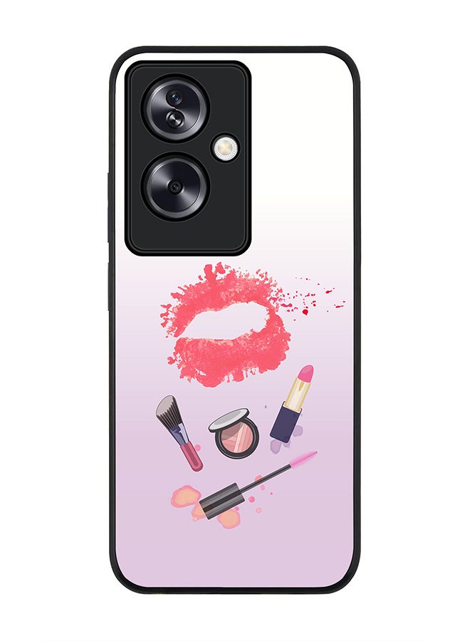 Stylizedd Rugged Black Edge Case for OnePlus Nord N30 SE, Slim fit Soft Case Flexible Rubber Edges Anti Drop TPU Gel Thin Cover - Makeup Kit - Image 1