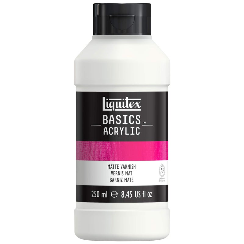 Liquitex BASICS Matte Varnish, 250ml (8.4oz) Bottle