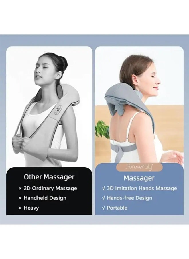 Shiatsu Neck & Shoulder Massager with Heat – Deep Tissue 3D Kneading Back & Neck Pain Relief, Muscle Relaxation for Home, Office & Travel - Image 4