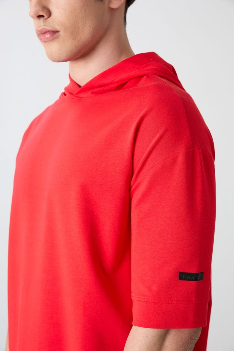 Tommy Life Fiesta Cotton Thick Soft Texture Oversize Fit Basic Men's T-Shirt - 88352  - Image 2