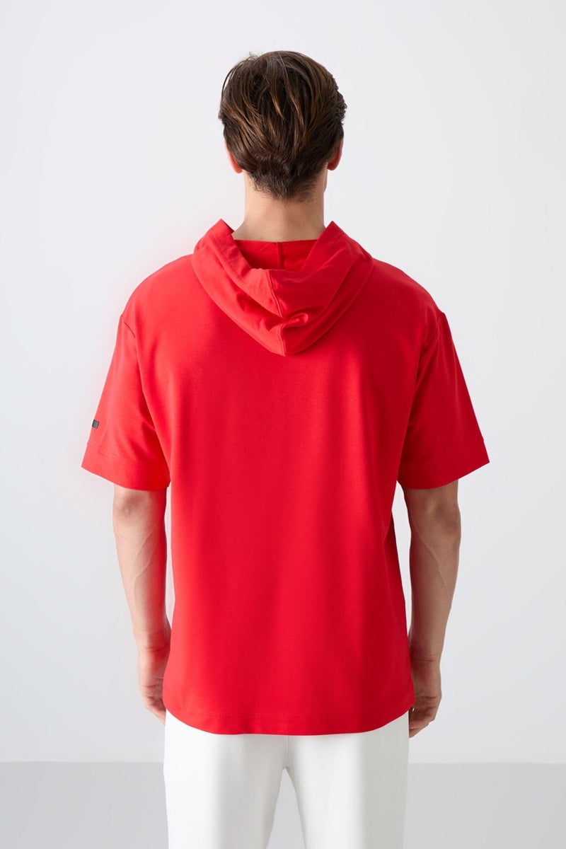 Tommy Life Fiesta Cotton Thick Soft Texture Oversize Fit Basic Men's T-Shirt - 88352  - Image 5