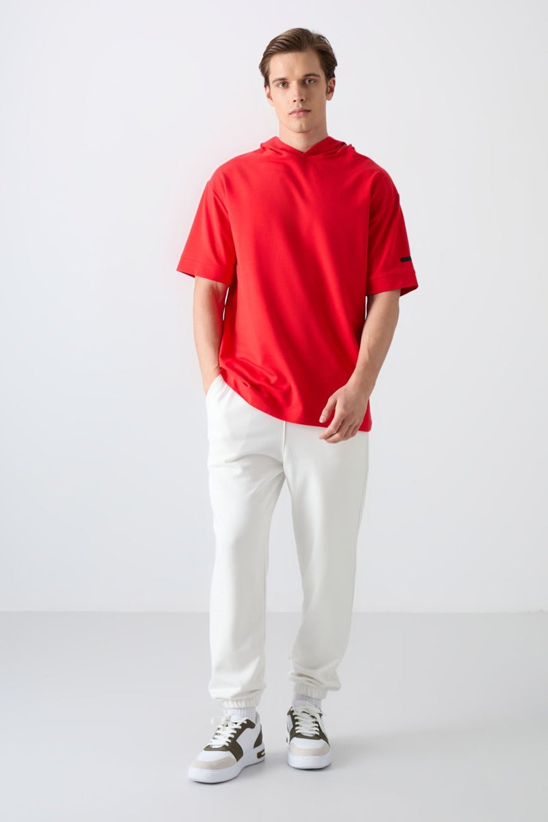 Tommy Life Fiesta Cotton Thick Soft Texture Oversize Fit Basic Men's T-Shirt - 88352  - Image 3