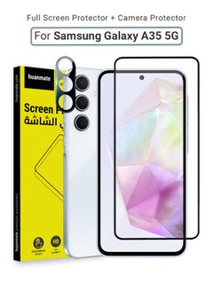 2 in 1 Samsung Galaxy A35 Screen & Camera Protector - High Transparency Full Coverage Shield for Scratch & Impact Protection - Screen & Camera Protector for Samsung Galaxy A35
