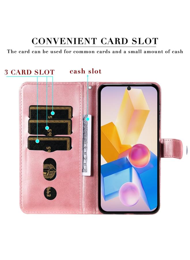 erorex Case For Infinix Hot 40 / Hot 40 Pro Fashion Calf Texture Zipper Leather Phone Case - Image 4