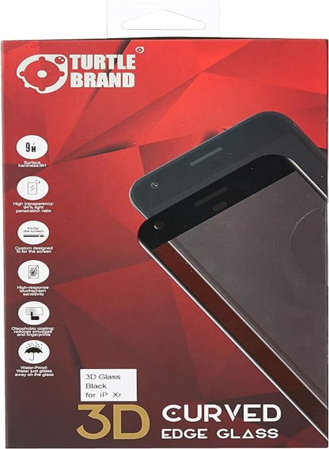 Turtle Brand TB-IPXR-BK 3D Screen Protector for iPhone Xr Black