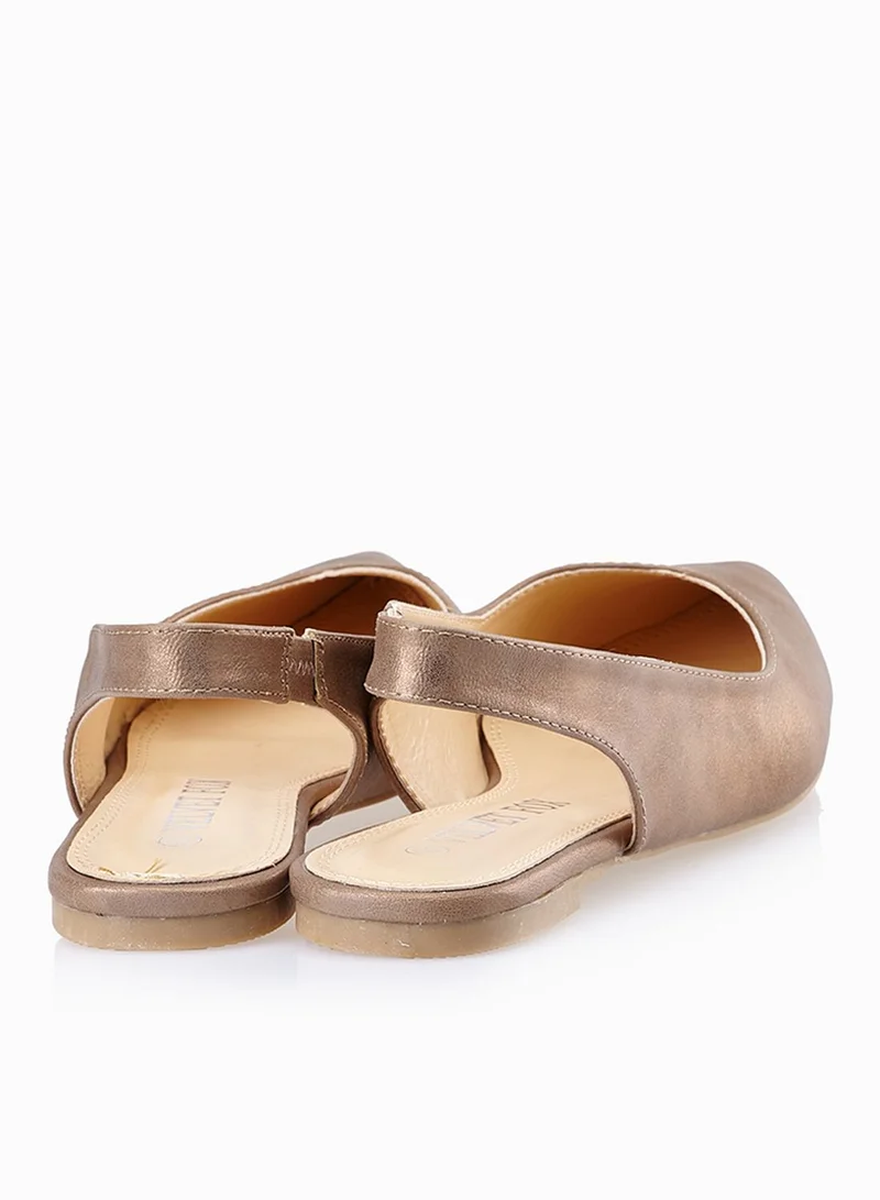 Velvet Fox Sling Back Pointy Toe Ballerina