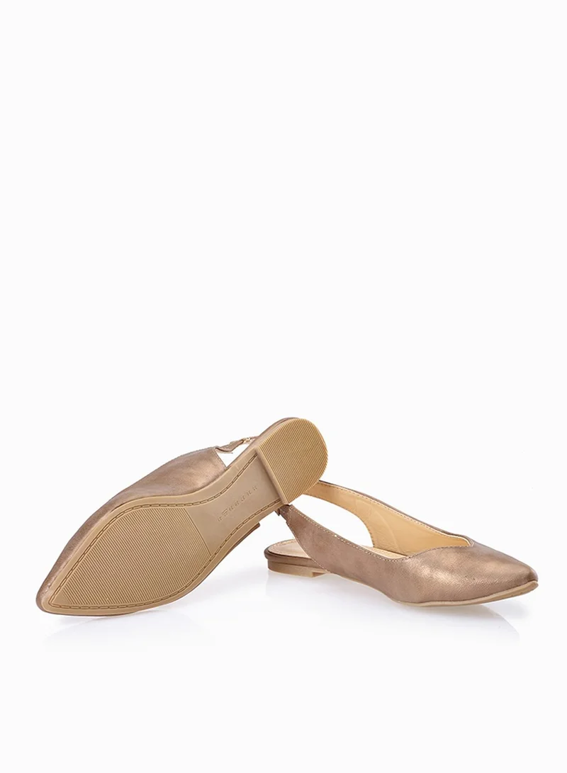 Velvet Fox Sling Back Pointy Toe Ballerina