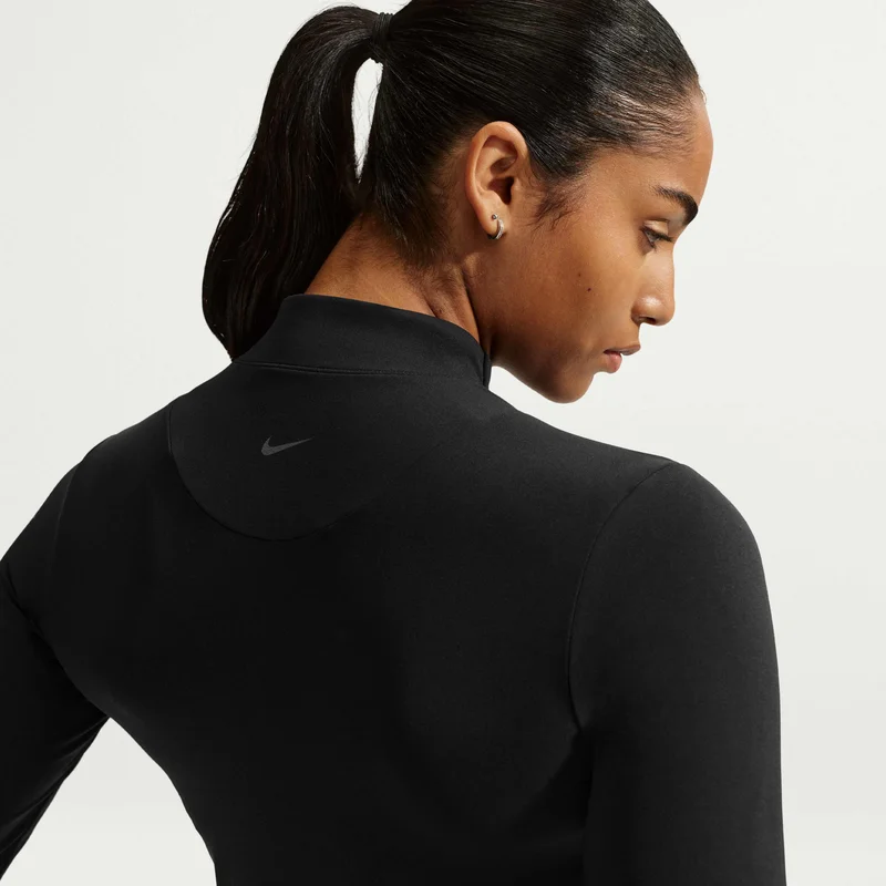 Nike Black Women's Zenvy Dri-FIT Full-Zip Training Top for Women | Best Price UAE