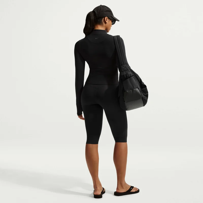 Nike Black Women's Zenvy Dri-FIT Full-Zip Training Top for Women | Best Price UAE