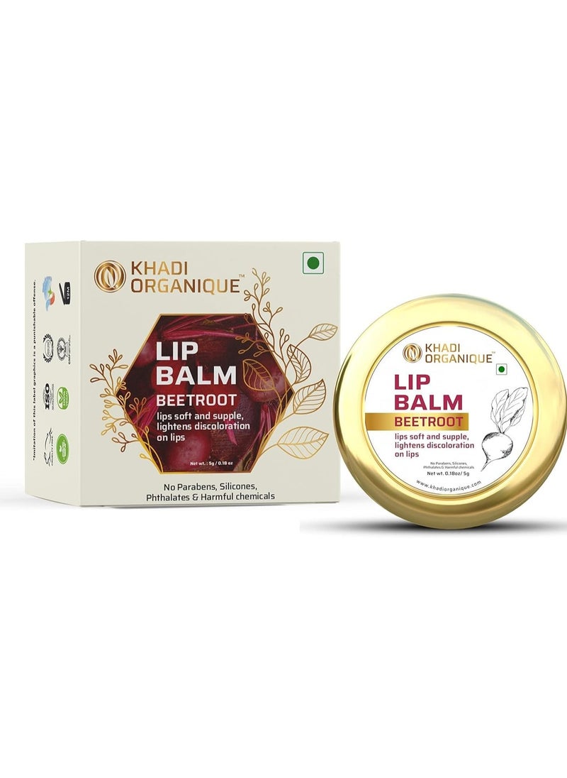 Khadi ORGANIQUE Khadi Organique Beetroot Lip Balm 5g - (Pack of 2)  - Image 2
