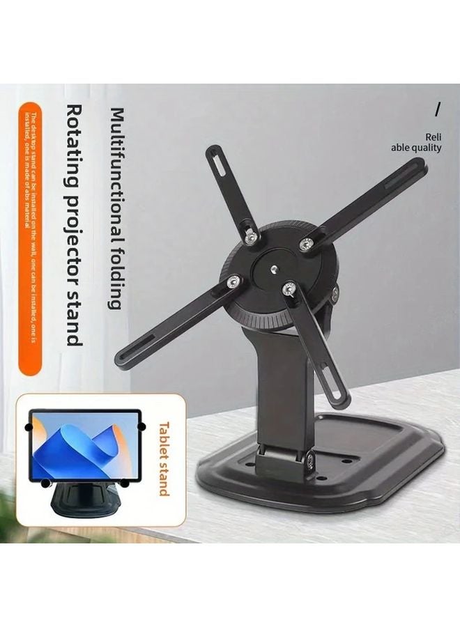 Black Adjustable Desktop Projector Holder Stand Universal ABS Mount For Tablets - Image 4