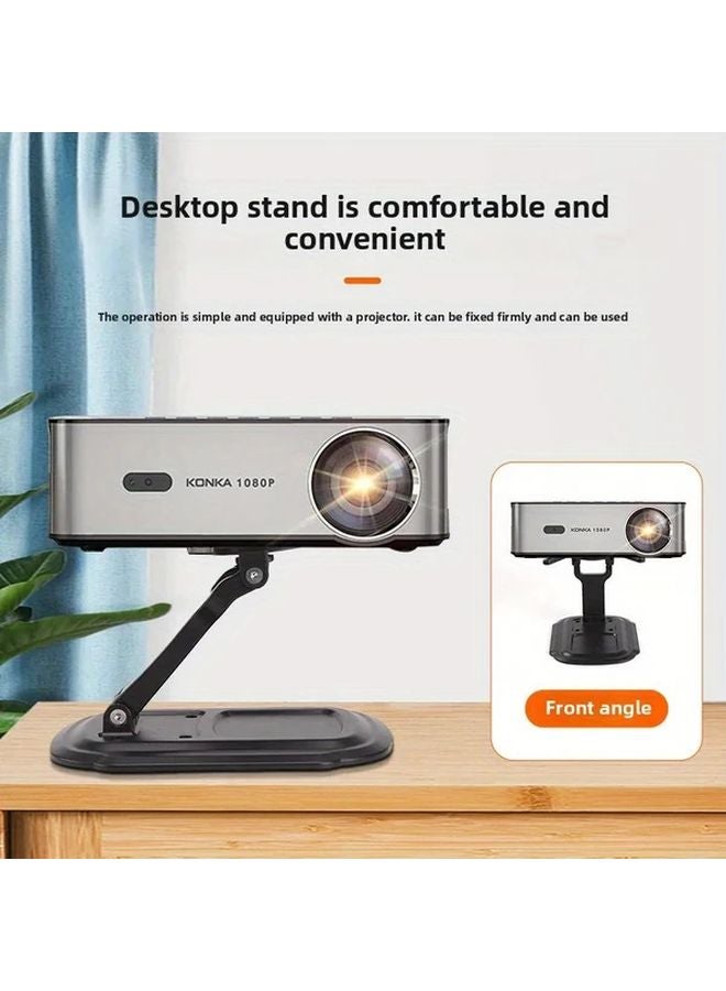 Black Adjustable Desktop Projector Holder Stand Universal ABS Mount For Tablets - Image 5