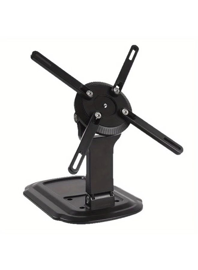 Black Adjustable Desktop Projector Holder Stand Universal ABS Mount For Tablets - Image 1