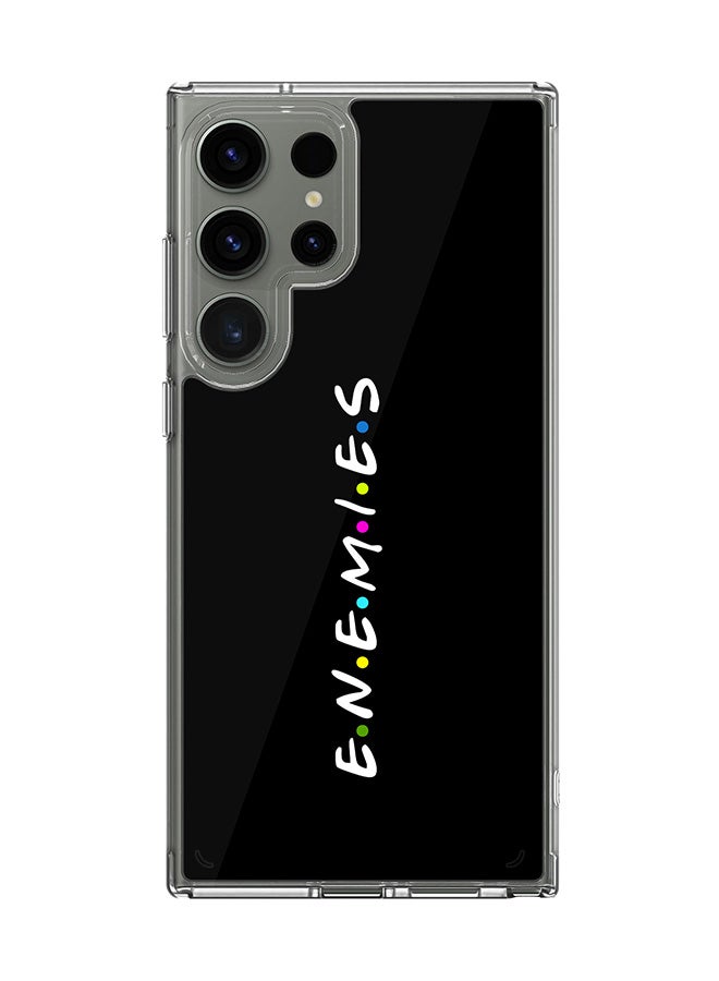 Stylizedd Classic Clear Case for Samsung Galaxy S24 Ultra , Hybrid Soft Case Flexible Edges Anti Drop TPU PC Gel Thin Transparent Cover - Enemies - Image 1