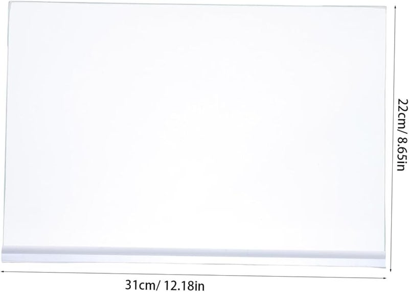 STOBOK Tempered Glass Refrigerator Shelf 31X22X0 7CM Easy Cleaning High Load Capacity - Image 3