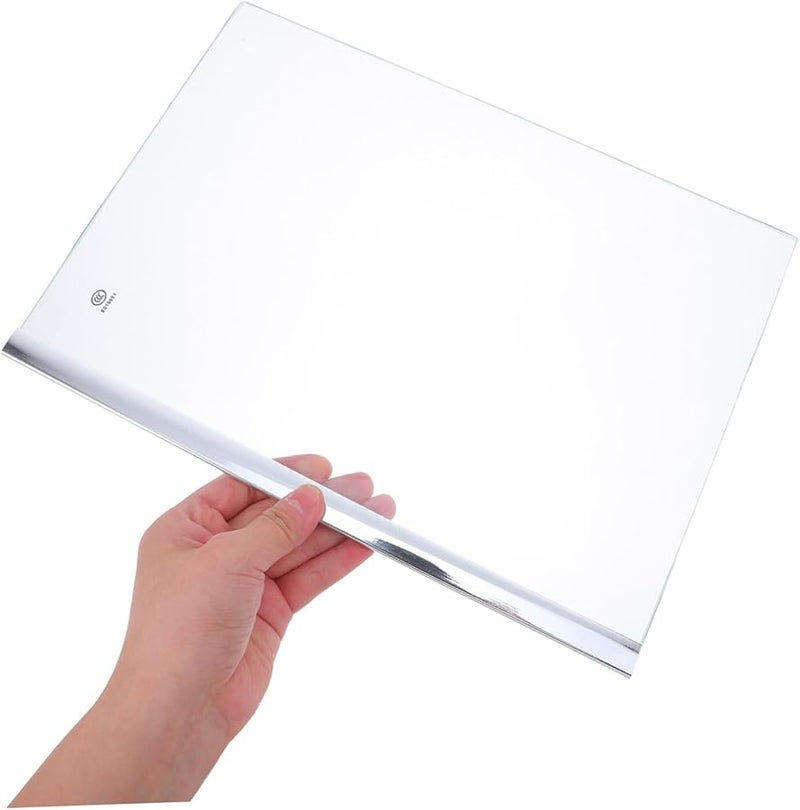 STOBOK Tempered Glass Refrigerator Shelf 31X22X0 7CM Easy Cleaning High Load Capacity - Image 5