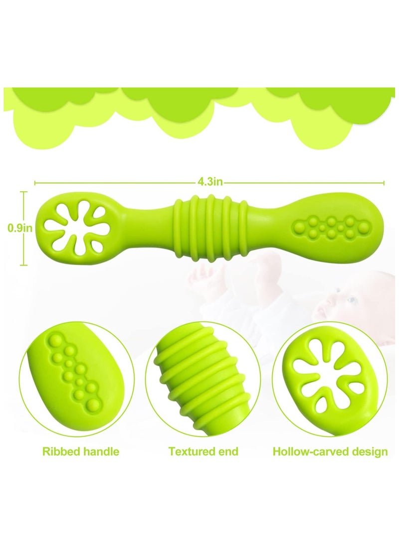 4PCS Baby Silicone Spoons, BPA-Free Teething and Feeding Aid (4+ Months)