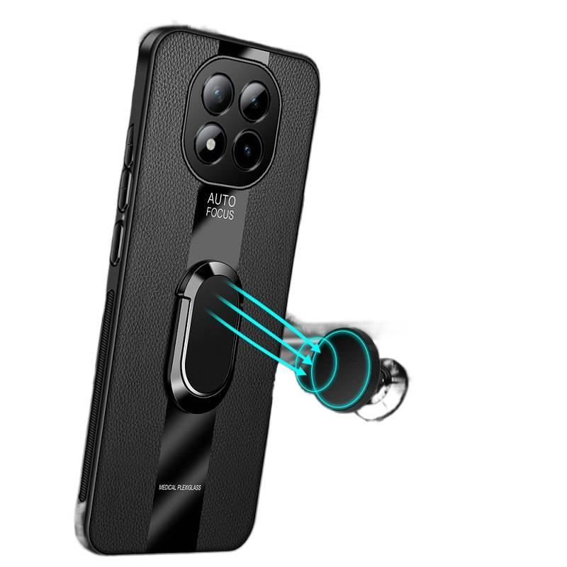 BB غطاء واقي بسيليكون لـ Redmi Note 15 مع حماية من السقوط وحامل قائم مع مقاوم للصدمات مع تغطية كاملة مع ملمس جلد بورش باللون Dark Green بوظيفة حامل من السيليكون باللون الأخضر باللون. - Image 5