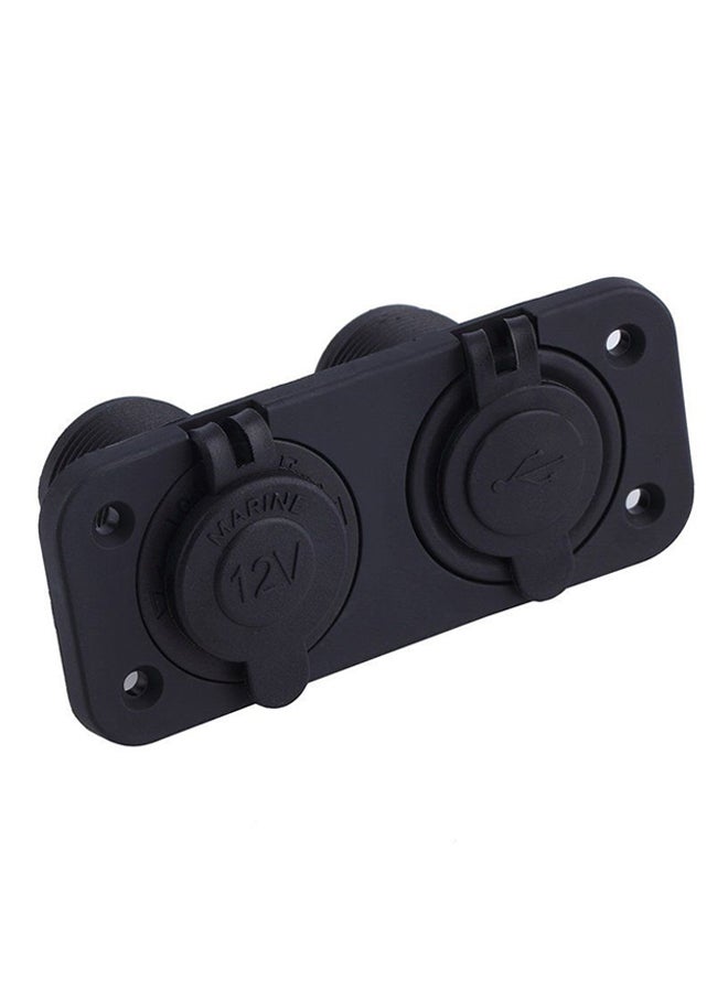 2 USB Adapter Charger Black - Image 4