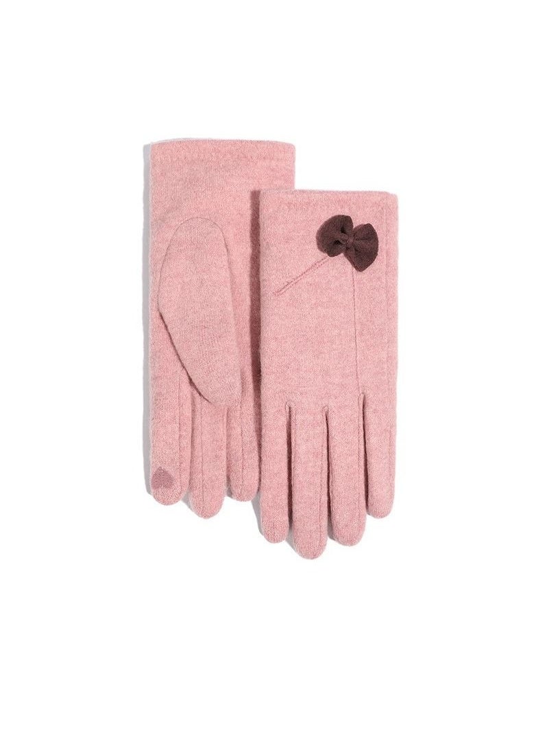Golovejoy - Women's Warm Plush Windproof And Cold Proof Lovely Gloves - Image 1