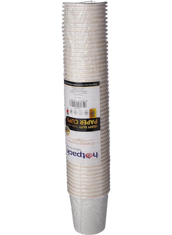 Hotpack Phdc4W Paper Coffee Cup White 4 Ounce 50 Pieces - Image 1