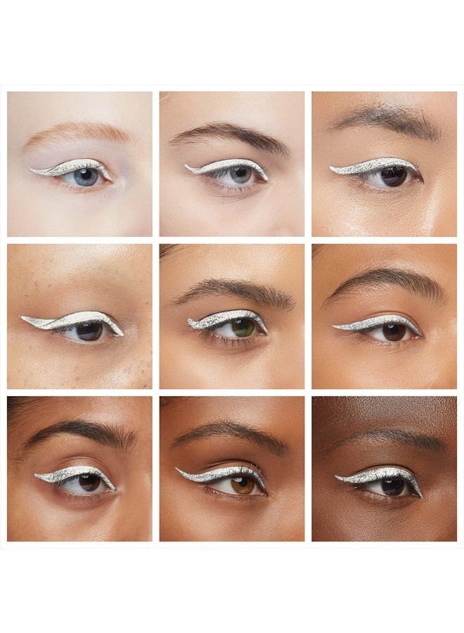 Ruby Kisses Classic Liquid Eyeliner, Smudgeproof Long Lasting Eye Makeup with Felt-Tip Applicator (1 PACK, White) - Image 2