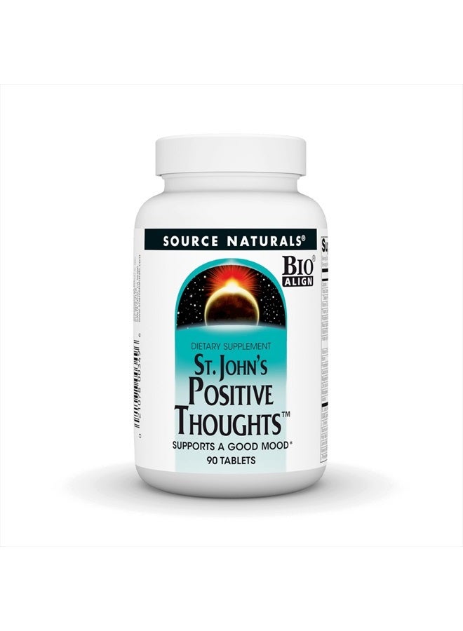 Source Naturals أفكار إيجابية من سانت جون، تدعم المزاج الجيد* - 90 قرص - Image 1