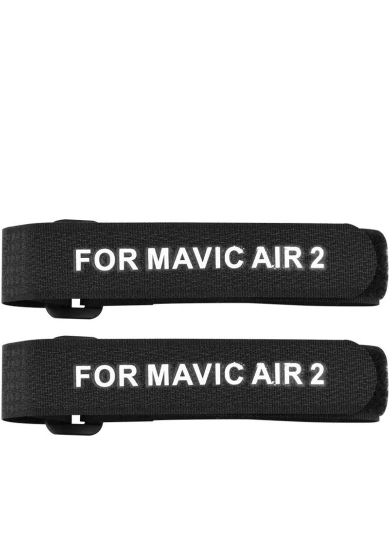 KASTWAVE - Drone Accessories, KASTWAVE 2pcs Universal Propeller Stabilizers Fixing Strap Propeller Protection Soft Silicone Blade Holder Protector Applicable for Mavic Air 2 Drone Accessories (Black) - Image 1