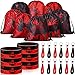 Lothee 32 Pcs Spider Party Favors Spiderweb Birthday Party Decor Drawstring Bag Goodies Bags with Rubber Bracelets Wristlet Keychain for Spiders Supplies Friends Gifts Carnival AccessoriesCool - Image 3