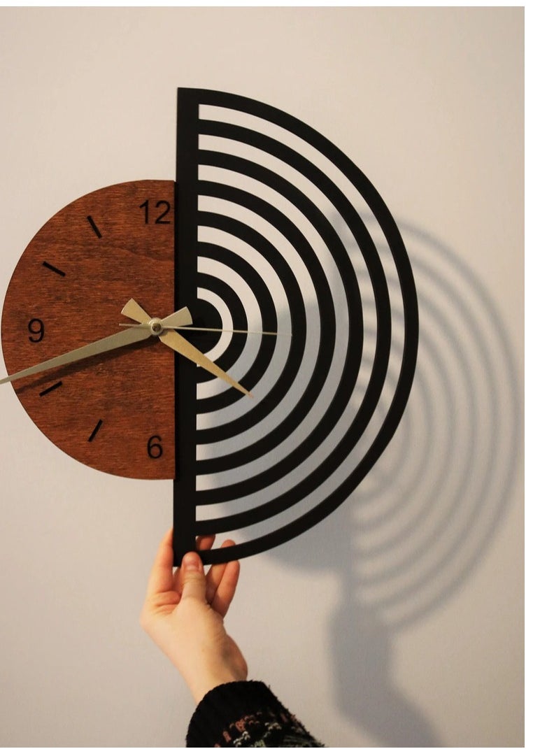 Home Gallery - Minimalist Scandinavian Decor Wooden Wall Clock - Image 1
