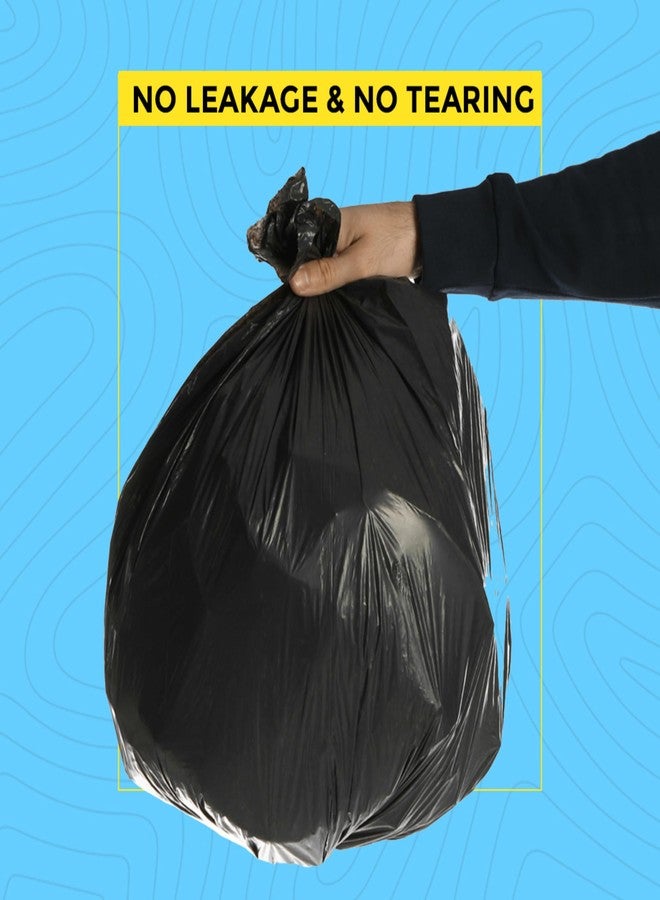 House Wrap Medium Garbage Bags 180 Pieces | 19 x 21 Inches | Black | 7-8 Kg Capacity | Eco-Friendly & Leak Proof | Ideal for Home, Office & Pet Use - Image 4
