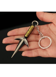 Generic 9cm Naruto Anime Mini Four Generations Kunai Weapon Model Alloy Toy Keychain Pendant  - Image 2
