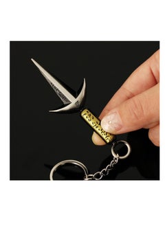 Generic 9cm Naruto Anime Mini Four Generations Kunai Weapon Model Alloy Toy Keychain Pendant  - Image 3