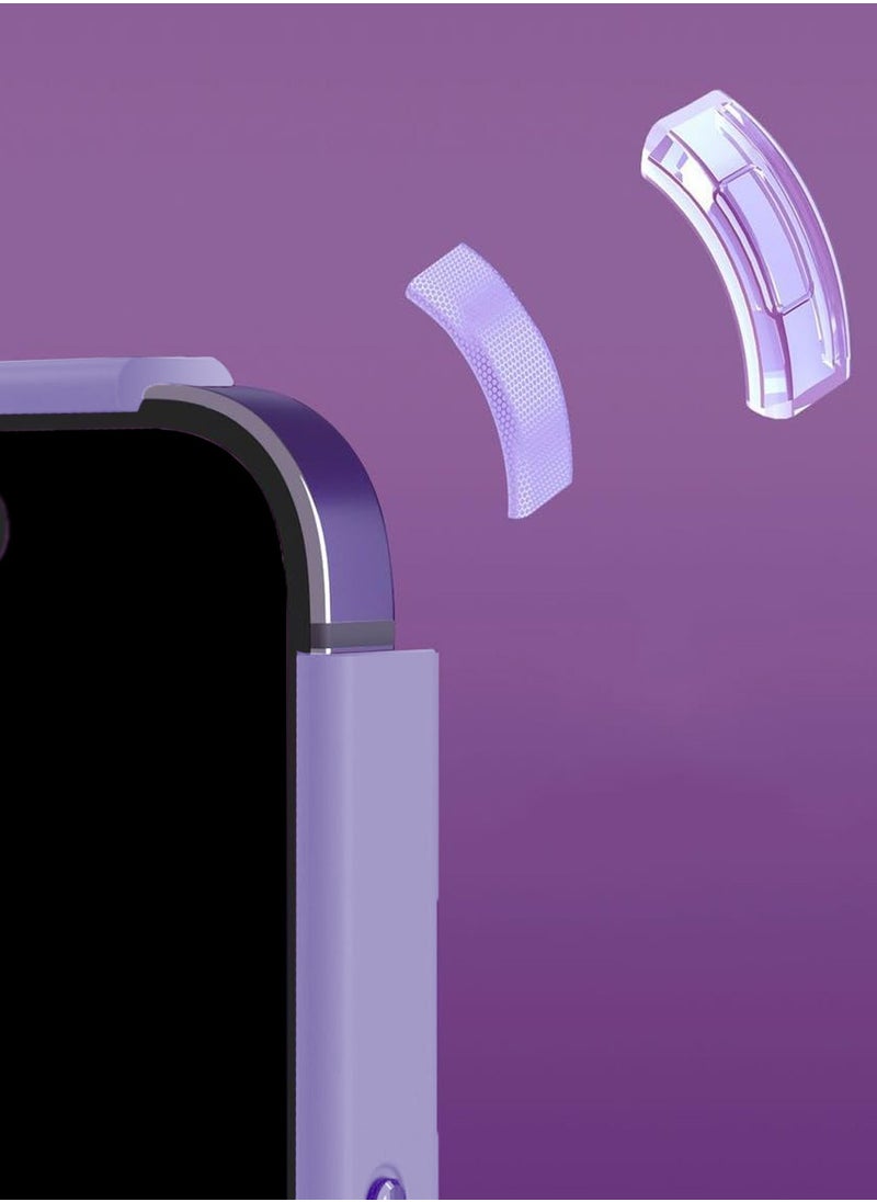 Wtech - Hybrid Silicone With Translucent Hard Back Protective Plating Lens Magsafe Case Cover For Apple iPhone 15 Plus 2023 Lavender - Image 1
